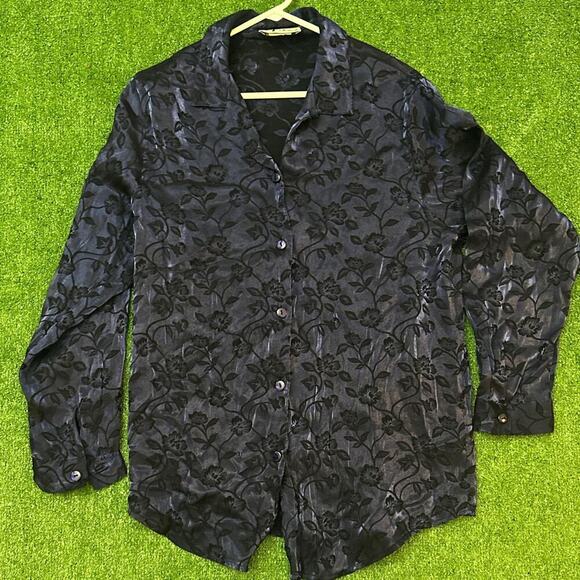 Vintage N Touch Floral Button-Up Shirt - Picture 1 of 5